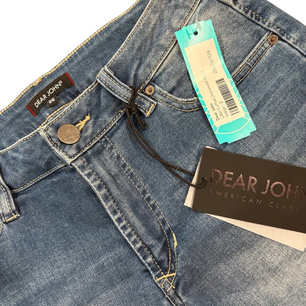 Dear John Womens Stitch Fix Lillie Cuffed Denim Shorts 26 - Picture 5 of 6